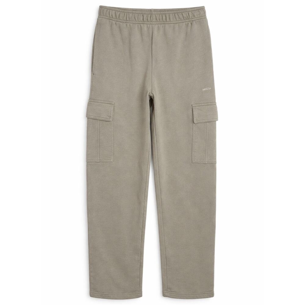 Aritzia Sweatfleece Mega Fit Cargo Sweatpants Small Cozy Fleece Taupe Utility S